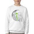 Astronaut Reading Book To Alien Moon Space Women Kids Men Premium Tri-Blend Youth Crewneck Sweatshirt Astronaut Reading Book To Alien Moon Space Women Kids Men Premium Tri-Blend Youth Crewneck Sweatshirt