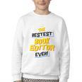 Best Book Editor Job Occupation Premium Tri-Blend Youth Crewneck Sweatshirt
