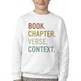 Book Chapter Verse Christian Bible Reformed Theology Youth Crewneck Sweatshirt