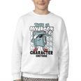 This Is My Book Character Costume Reading Book Lover Youth Crewneck Sweatshirt