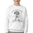The Book Ended On a Cliffhanger Cute Book Lover Teach Youth Crewneck Sweatshirt