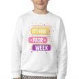 Book Fair Bookworm Library Its Book Fair Week Youth Crewneck Sweatshirt