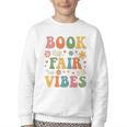 Book Fair Vibes Groovy Retro School Reading Nostalgic Youth Crewneck Sweatshirt Book Fair Vibes Groovy Retro School Reading Nostalgic Youth Crewneck Sweatshirt