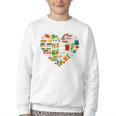 Book Lover Librarian Books Heart Valentine Youth Crewneck Sweatshirt Book Lover Librarian Books Heart Valentine Youth Crewneck Sweatshirt