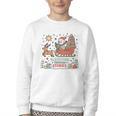 Book Lovers Winter Sleighing Through Stories Tee Premium Tri-Blend Youth Crewneck Sweatshirt