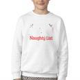 My Book Preference Naughty List Readers Christmas Joke Youth Crewneck Sweatshirt