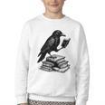 Book Raven Vintage Dark Academia Literature Reading Youth Crewneck Sweatshirt Book Raven Vintage Dark Academia Literature Reading Youth Crewneck Sweatshirt