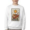 Book Reading Tarot Card The Reader Youth Crewneck Sweatshirt