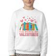 All Booked For Valentines Book Lover Valentine's Day Youth Crewneck Sweatshirt
