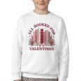 All Booked For Valentines Day Bookish Readers Book Lovers Youth Crewneck Sweatshirt
