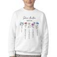 Bookish Feminist Jane Austen Fan Jane Austen Flower Books Youth Crewneck Sweatshirt