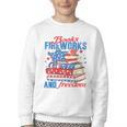 Books Fireworks And Freedom 4th Of July Book Lover Youth Crewneck Sweatshirt Books Fireworks And Freedom 4th Of July Book Lover Youth Crewneck Sweatshirt