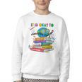 Books It's Okay To Be Kind Yellow Mental Health Day Kids Youth Crewneck Sweatshirt Books It's Okay To Be Kind Yellow Mental Health Day Kids Youth Crewneck Sweatshirt