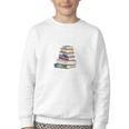 Books The Original Handheld Device Book Librarian Premium Youth Crewneck Sweatshirt