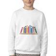 Books The Original Handheld Device Book Lovers Youth Crewneck Sweatshirt