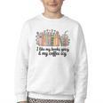 I Like My Books Spicy & My Coffee Icy Lover Bookworm Youth Crewneck Sweatshirt