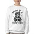 Buy Me Books And Tell Me To STFUATTDLAGG Outfits Spicy Smutty Book Reader You Had Me At Trigger Warning Youth Crewneck Sweatshirt