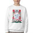Cheshire Cat Alice In Wonderland Vintage Book Premium Youth Crewneck Sweatshirt