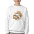 Coffee And Books Adult Books Lover Reading Youth Crewneck Sweatshirt Coffee And Books Adult Books Lover Reading Youth Crewneck Sweatshirt