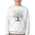 Color Our World Summer Reading Program 2025 Trippy Book Tree Youth Crewneck Sweatshirt