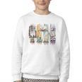 Coquette Bookworm Reading Enthusiast Book Lover Book Youth Crewneck Sweatshirt Coquette Bookworm Reading Enthusiast Book Lover Book Youth Crewneck Sweatshirt