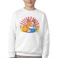 Corgi Dog Reading Book Book Lover Dog Lover Youth Crewneck Sweatshirt Corgi Dog Reading Book Book Lover Dog Lover Youth Crewneck Sweatshirt