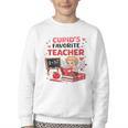 Cupid's Favorite Math Teacher Valentine Reading Book Women Youth Crewneck Sweatshirt Cupid's Favorite Math Teacher Valentine Reading Book Women Youth Crewneck Sweatshirt