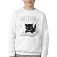 Cute Cats And Books Aesthetic Feline Reader Graphic Premium Tri-Blend Youth Crewneck Sweatshirt Cute Cats And Books Aesthetic Feline Reader Graphic Premium Tri-Blend Youth Crewneck Sweatshirt