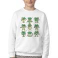 Cute Shamrock Reading Books St Patrick's Day Teacher Reading Youth Crewneck Sweatshirt Cute Shamrock Reading Books St Patrick's Day Teacher Reading Youth Crewneck Sweatshirt