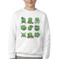 Cute Shamrock Reading St Patricks Day Teacher Book Lovers Youth Crewneck Sweatshirt Cute Shamrock Reading St Patricks Day Teacher Book Lovers Youth Crewneck Sweatshirt