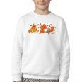 Cute Turkey Reading Book Librarian Bookworm Thanksgiving Men Youth Crewneck Sweatshirt