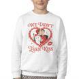 We Didn't Even Kiss Hockey Romance Book Youth Crewneck Sweatshirt