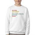 Dog Loving Coffee Drinking Book Reading Social Justice Youth Crewneck Sweatshirt