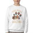 Dogs Books And Quilting Youth Crewneck Sweatshirt