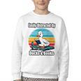 Ducks Books Lover Easily Distracted By Ducks & Books Youth Crewneck Sweatshirt