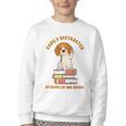 Easily Distracted By Beagles And Books Beagle Dog Youth Crewneck Sweatshirt
