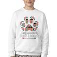 Easily Distracted By Dogs And Books Reading Youth Crewneck Sweatshirt