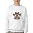 Easily Distracted By Dogs And Books Youth Crewneck Sweatshirt