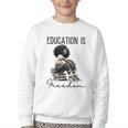 Education Is Freedom Teacher Women Books Black History Youth Crewneck Sweatshirt Education Is Freedom Teacher Women Books Black History Youth Crewneck Sweatshirt