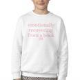 Emotionally Recovering From a Book Bookish Youth Crewneck Sweatshirt Emotionally Recovering From a Book Bookish Youth Crewneck Sweatshirt