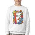 Equal Rights Book Flower Resist Feminist LGBTQ Floral Youth Crewneck Sweatshirt