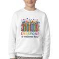 Everyone Is Welcome Here Floral Book LGBT Pride Equality Youth Crewneck Sweatshirt Everyone Is Welcome Here Floral Book LGBT Pride Equality Youth Crewneck Sweatshirt