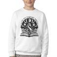 In My Fantasy Era Reading Fantasy Books Halloween Bookish Youth Crewneck Sweatshirt