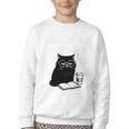 First Of All I’m A Delight Cute Cat Books Coffee Humor Youth Crewneck Sweatshirt First Of All I’m A Delight Cute Cat Books Coffee Humor Youth Crewneck Sweatshirt
