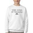 Very Fond Of Walking Book Lover Mom Walking Bookish Youth Crewneck Sweatshirt Very Fond Of Walking Book Lover Mom Walking Bookish Youth Crewneck Sweatshirt