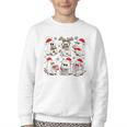 Ghost Book Reading Christmas Books Lover Teacher Kids Youth Crewneck Sweatshirt Ghost Book Reading Christmas Books Lover Teacher Kids Youth Crewneck Sweatshirt