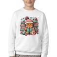 Gingerbread Reading Book Lovers Christmas Bookworm Librarian Premium Youth Crewneck Sweatshirt Gingerbread Reading Book Lovers Christmas Bookworm Librarian Premium Youth Crewneck Sweatshirt