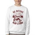 Go Outside Read a Book Vintage Bibliophiles Youth Crewneck Sweatshirt Go Outside Read a Book Vintage Bibliophiles Youth Crewneck Sweatshirt