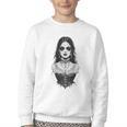 Gothic Goth Girl Woman Movie Book Art Youth Crewneck Sweatshirt Gothic Goth Girl Woman Movie Book Art Youth Crewneck Sweatshirt