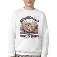 Groundhog Day Librarian Book Lover Reader Library Youth Crewneck Sweatshirt
